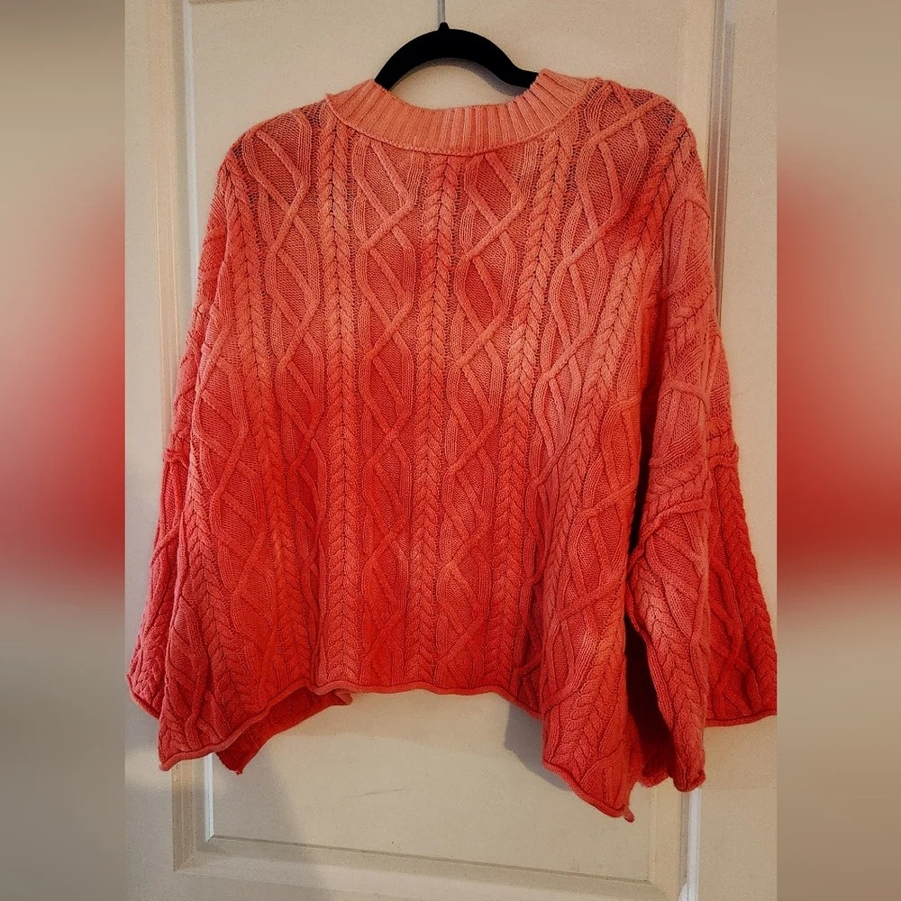 New Free People Washed Ashore Sweater Chelsea Pacifica.‎